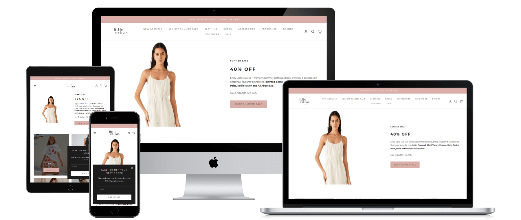 Image of Little Extras Lifestyle Website