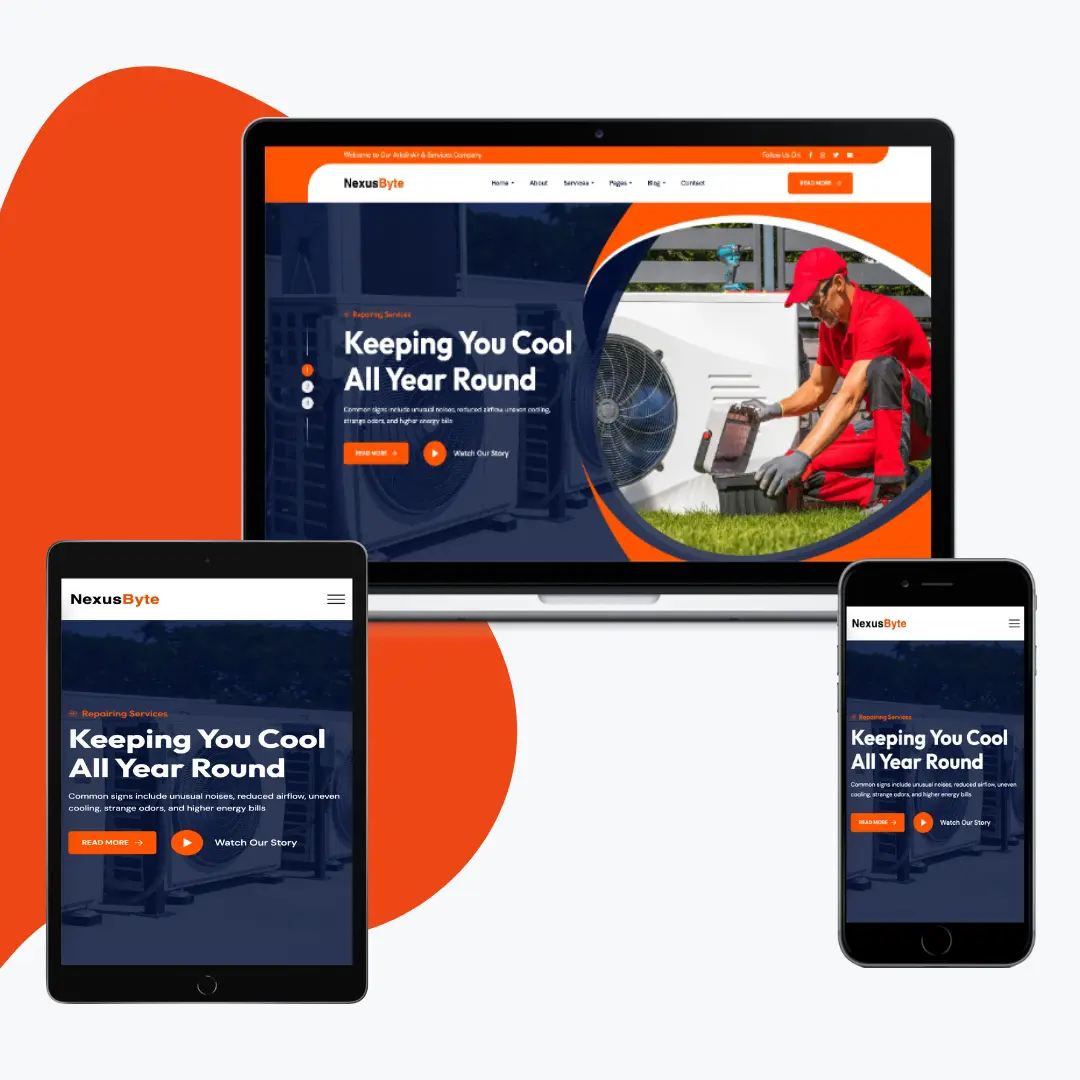 Image of Air Conditioning Website