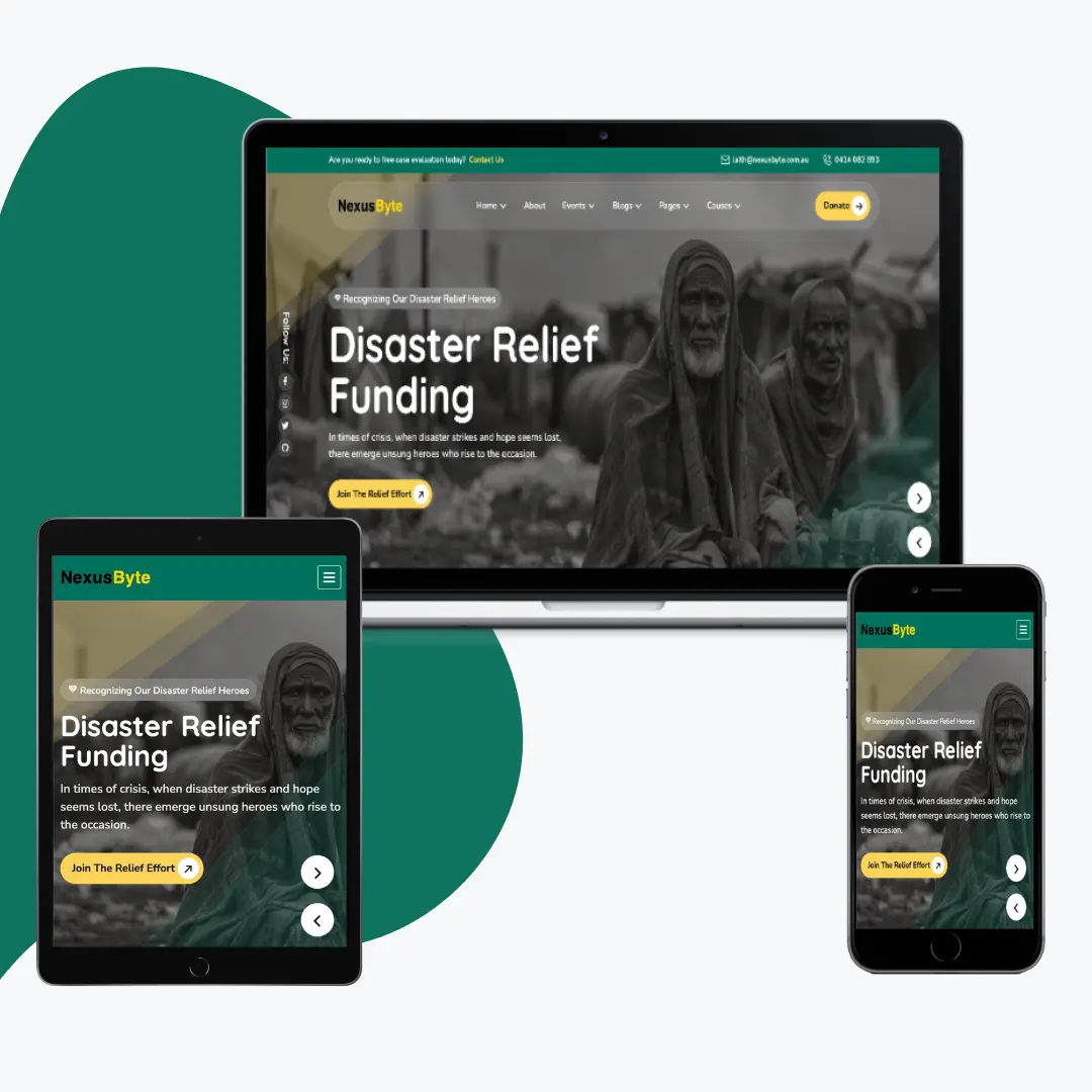 Image of Charity Website